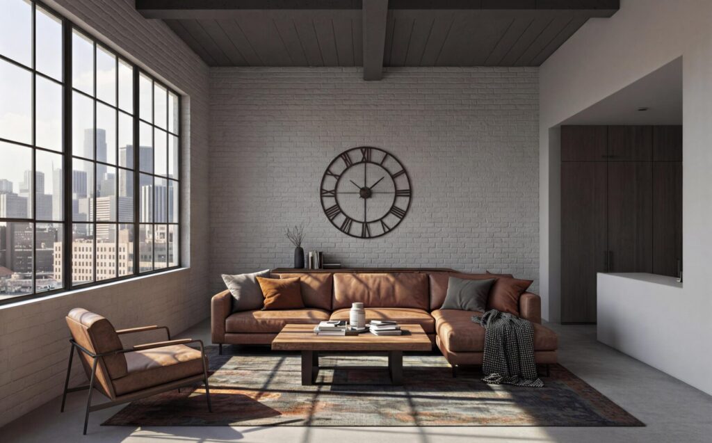 工業風居家改造設計，水泥牆面與金屬元素結合的室內空間