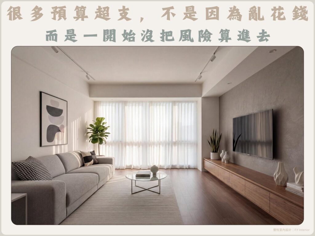 裝潢預算未預留機動金，常見的追加費用與超支情況