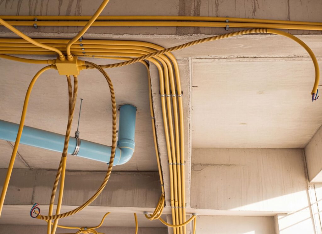 老屋水電重拉配管施工，電線管線配置