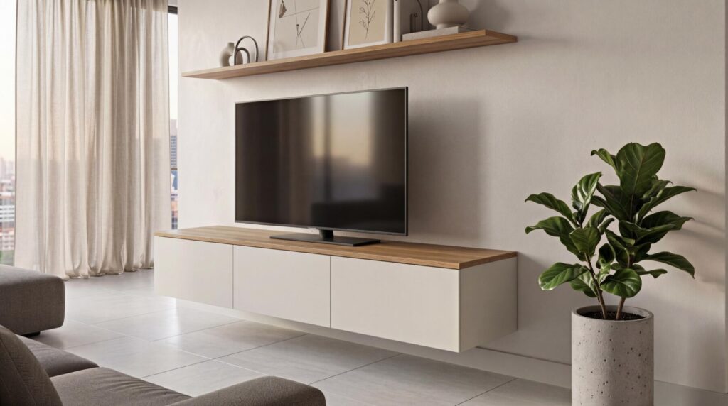 新成屋裝潢常見系統家具電視櫃配置示意