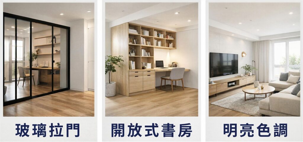 老屋開放式書房採光改善設計