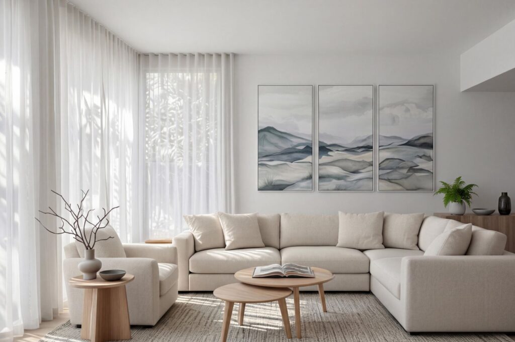 此圖用於文章首圖與 OG 圖，呈現簡約、明亮、自然光充足的住宅空間氛圍，適合作為北歐風與無印風在採光、坪數與空間條件比較的主視覺圖片。