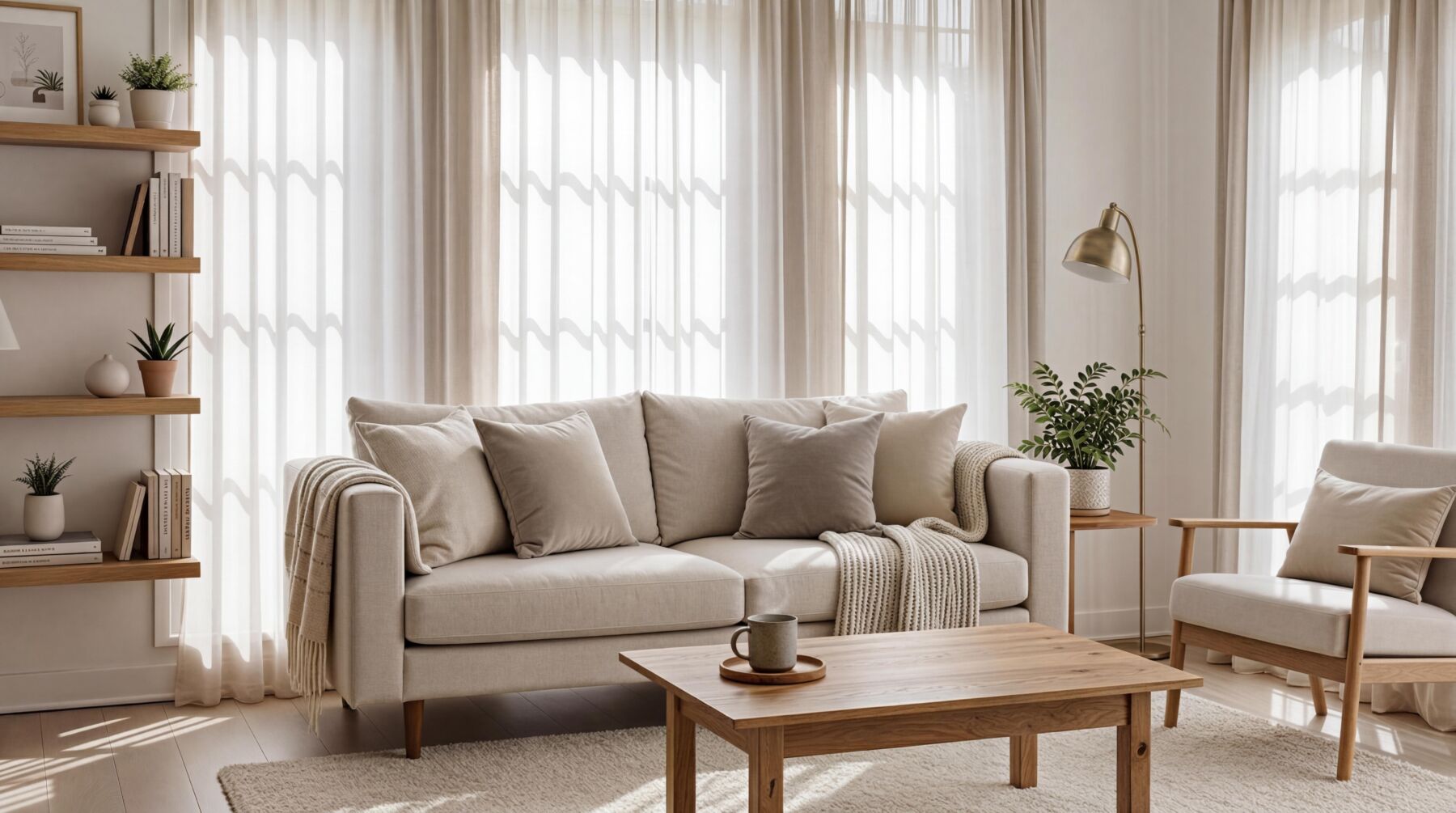 北歐風與無印風空間風格比較示意圖